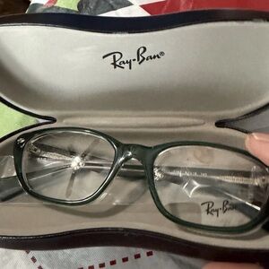 Ray-Ban RB 5242 5162 Green Eyeglasses Frames 53mm - Brand New w/ Case